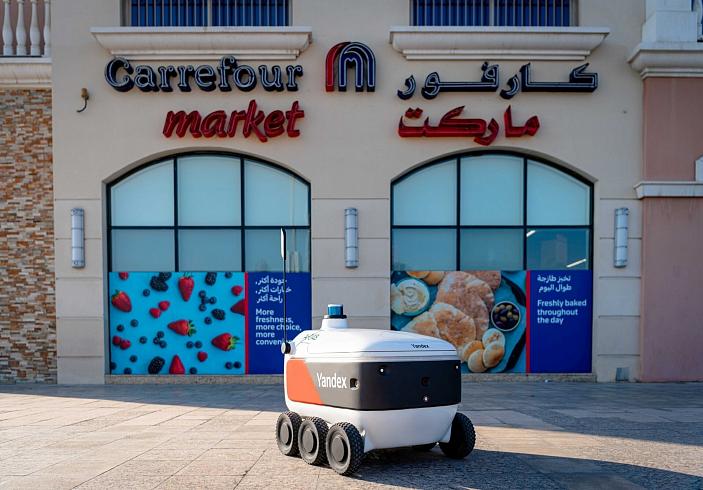 Яндекс и Majid Al Futtaim договорились запустить доставку роботами из магазинов Carrefour в Дубае Яндекс и Majid Al Futtaim договорились запустить доставку роботами из магазинов Carrefour в Дубае